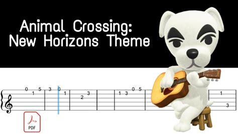 Animal Crossing: New Horizons Theme On Guitar (WITH SHEET MUSIC/TABS .